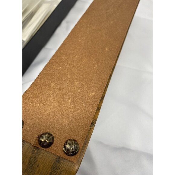 Vintage Staunton 6 Pc Steak Knife Set With Oak & Leather Stropper New - Picture 7 of 10